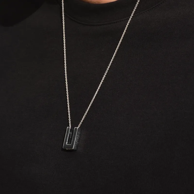 TOM WOOD Square Pendant Necklace-6