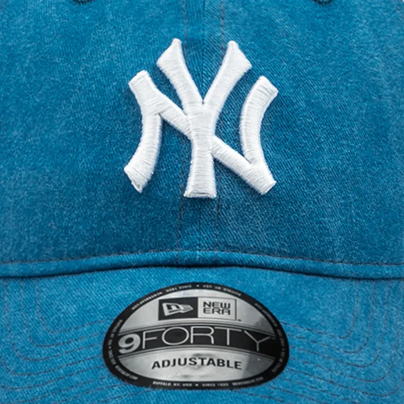 New Era Polyester Baseball Caps Unisex Blue/White-6