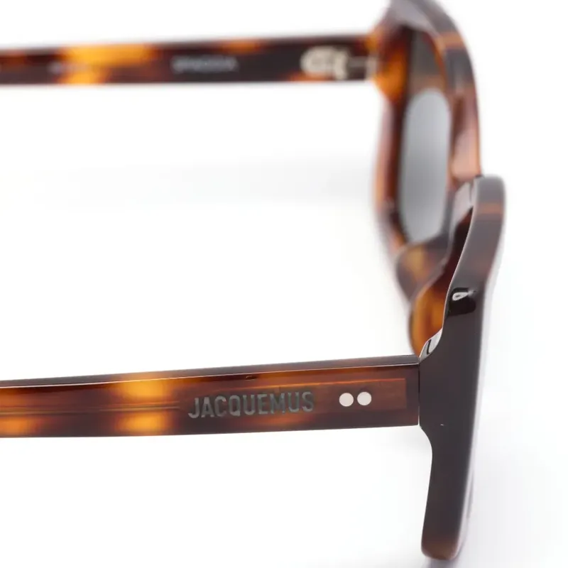 Jacquemus Rectangle frame Tortoiseshell Sunglasses-2