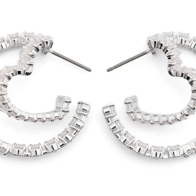Swarovski Matrix Hoop Earrings-1