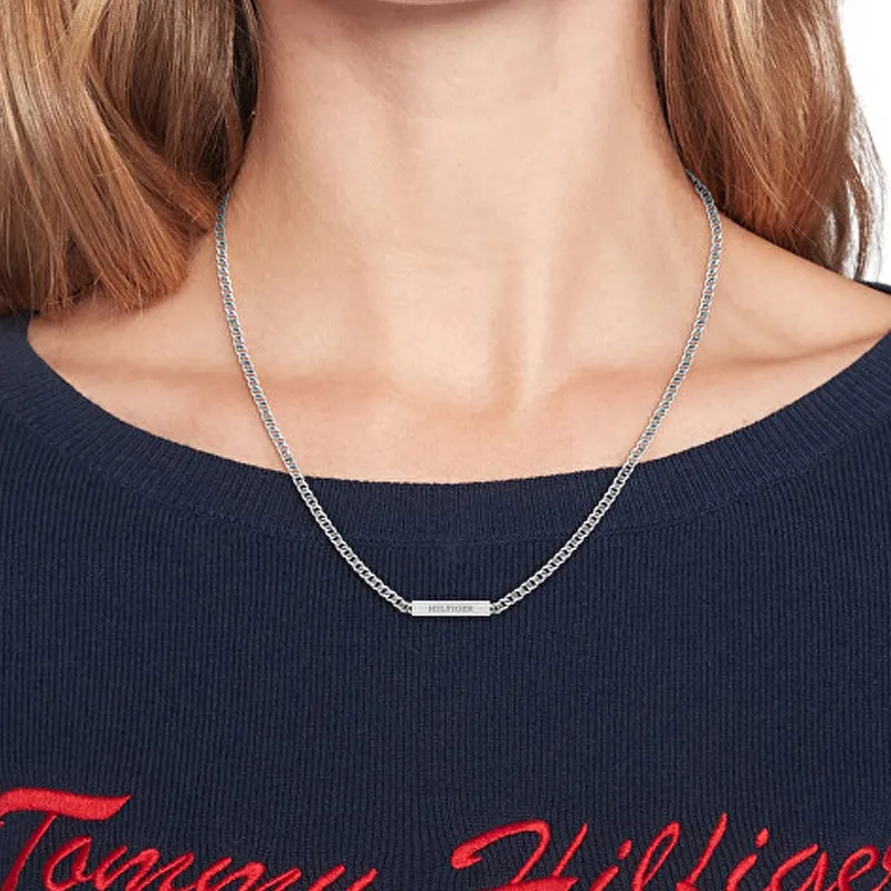 Tommy Hilfiger Steel Necklaces Women's Silver-3