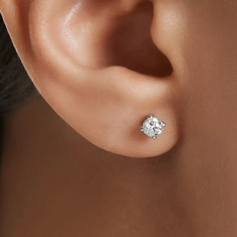 Swarovski 925 Sterling Silver Stud Earrings Women's Silver-5