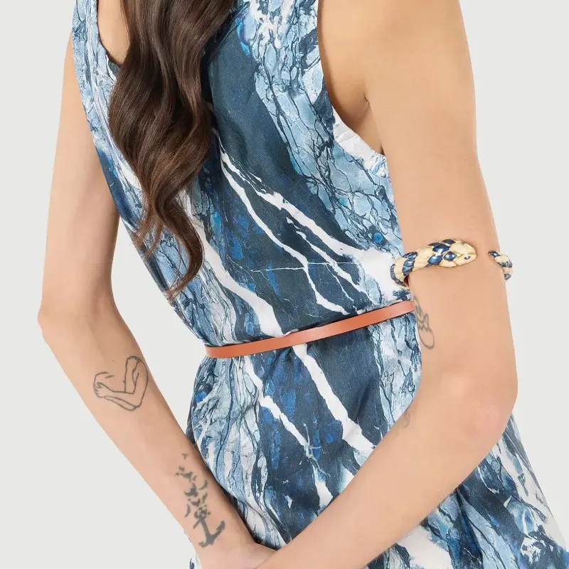 Roberto Cavalli Snake Cuff Bracelet-4