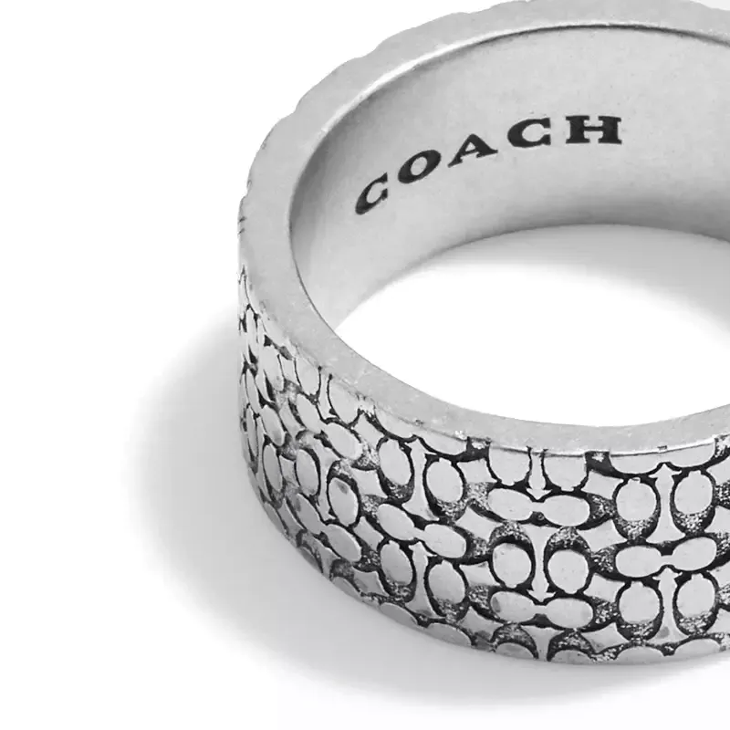 COACH Sterling Silver Rings Men's Silver-1