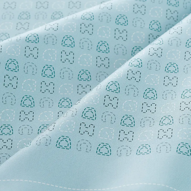 HERMES Silk Scarves Unisex Light Blue-1