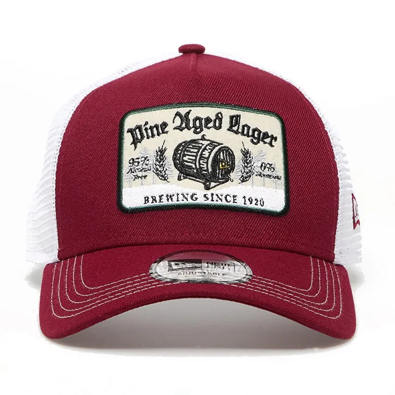 New Era Polyester Baseball Caps Unisex Burgundy-1