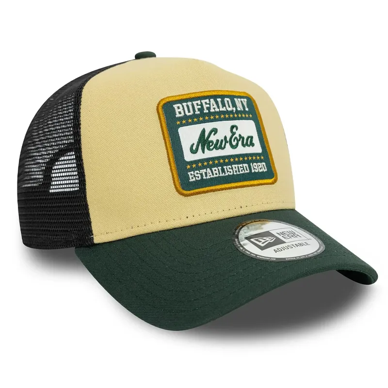 New Era Cotton Baseball Caps Unisex Green/Yellow-2
