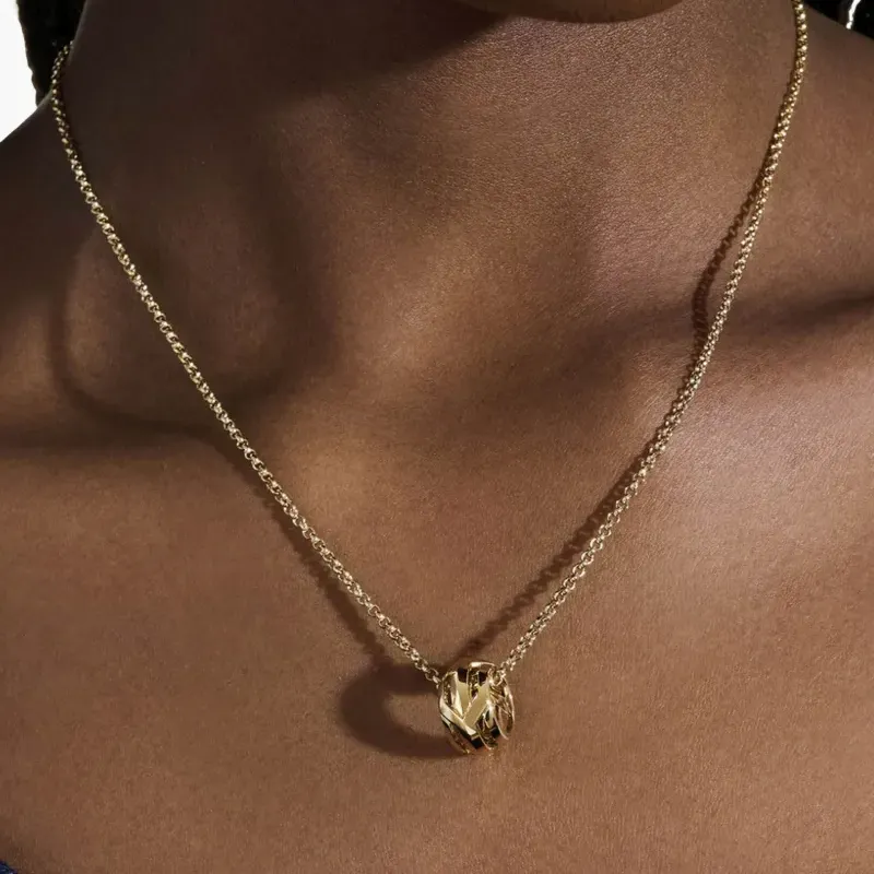 John Hardy 14kt Yellow Gold Icon 50 pendant Necklace-3