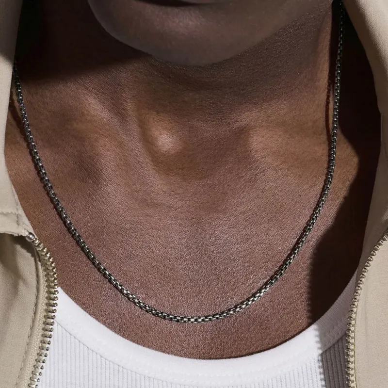 John Hardy Box chain Necklace-2