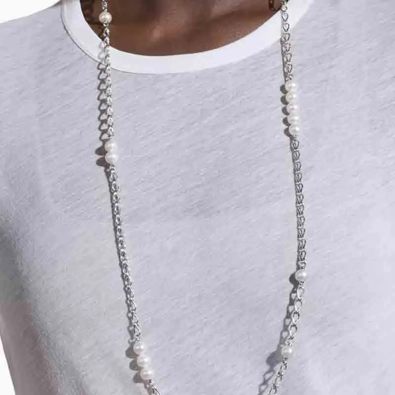 John Hardy Sterling Silver Surf Pearl Necklace-2