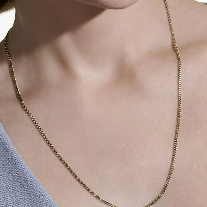John Hardy 14k Yellow Gold Curb chain Necklace-2