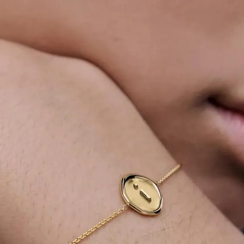 Monica Vinader Sterling Silver Plated With 18K Gold Bracelets Women's Gold-4