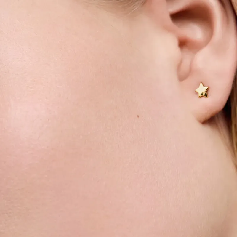 Monica Vinader Star shaped Stud Earrings-2