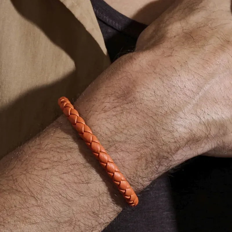 John Hardy Braided Leather Bracelet-4
