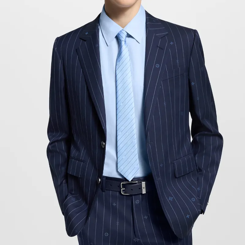 LOUIS VUITTON M96058 Monogram Pinstripes Tie-5