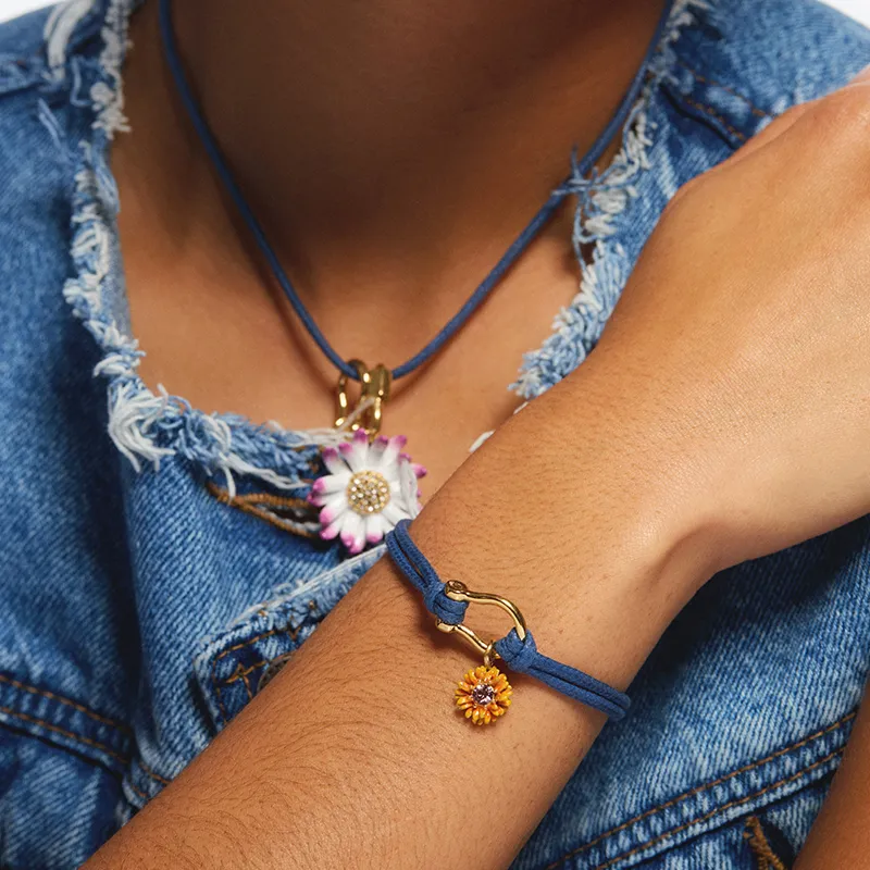 LES NEREIDES Gold Plated Bracelets Women's Blue-2