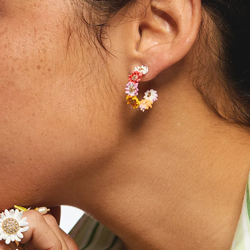 LES NEREIDES Gold Plated Earrings Women's Multicolor-2