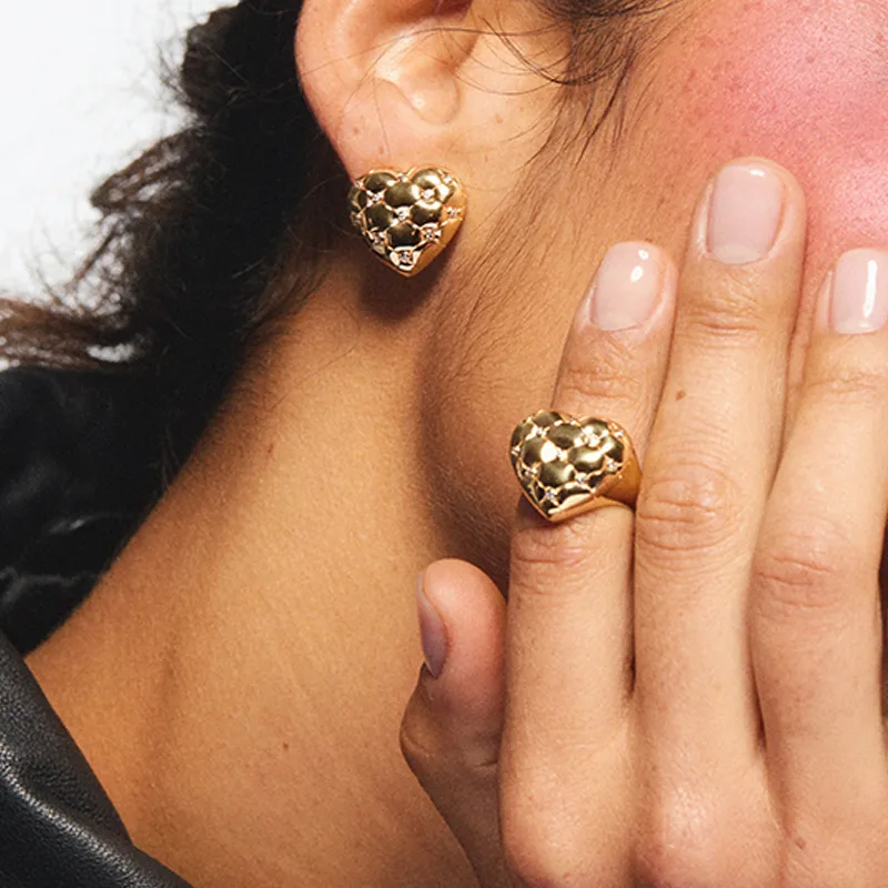 LES NEREIDES Gold Plated Clip On Earrings Women's Gold-2