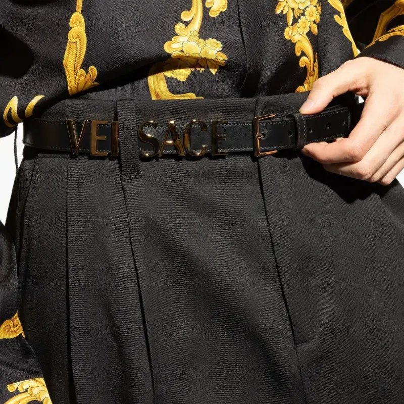 VERSACE Leather Belt-4