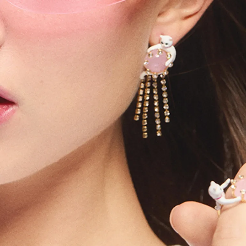 LES NEREIDES Gold Plated Earrings Women's Gold-2