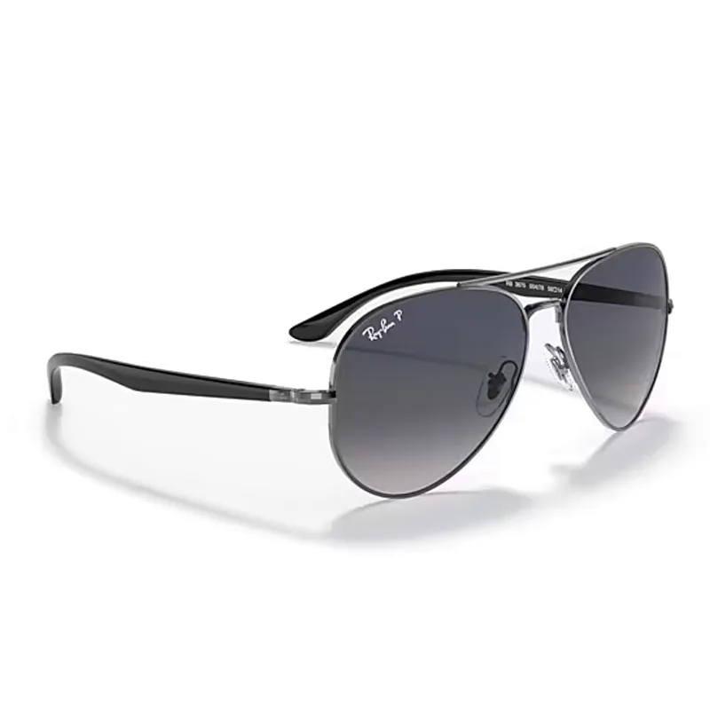 RayBan Metal Aviator Sunglasses Unisex Black-5