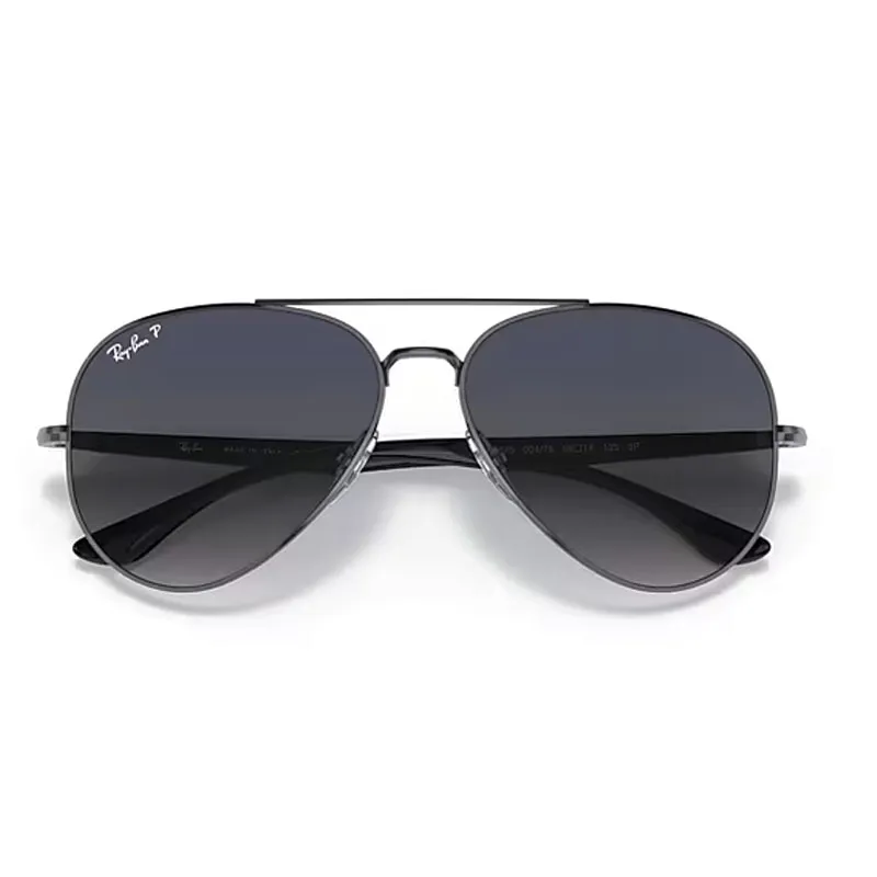 RayBan Metal Aviator Sunglasses Unisex Black-4