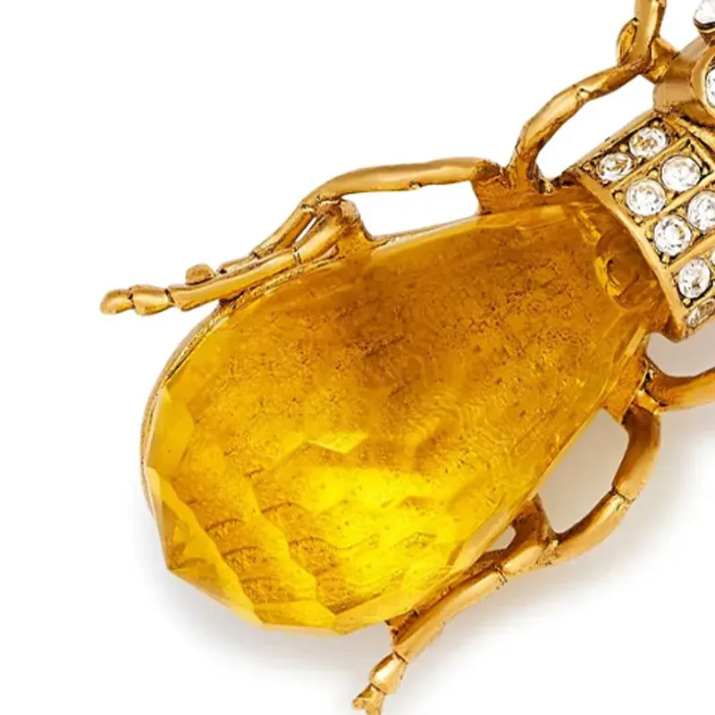 Kenneth Jay Lane Beetle Pin-1