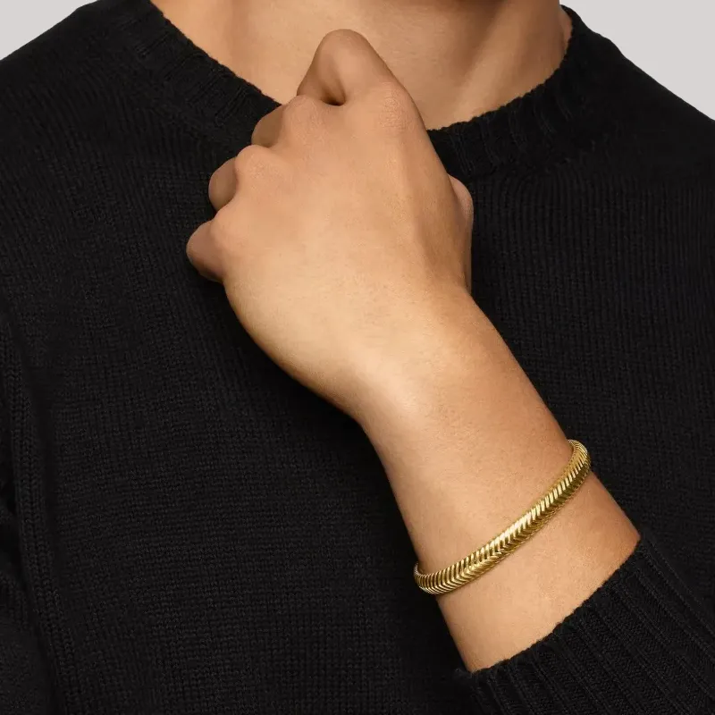 David Yurman 18K Gold Bangles Women's Gold-3