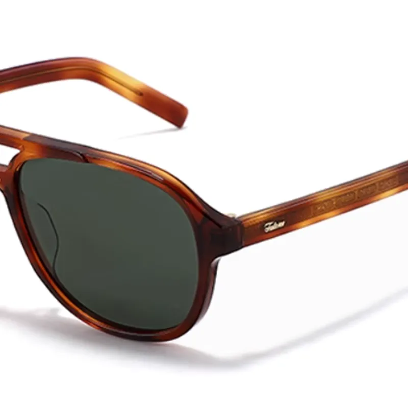Fakeme Plate Aviator Sunglasses Unisex Tortoiseshell-2