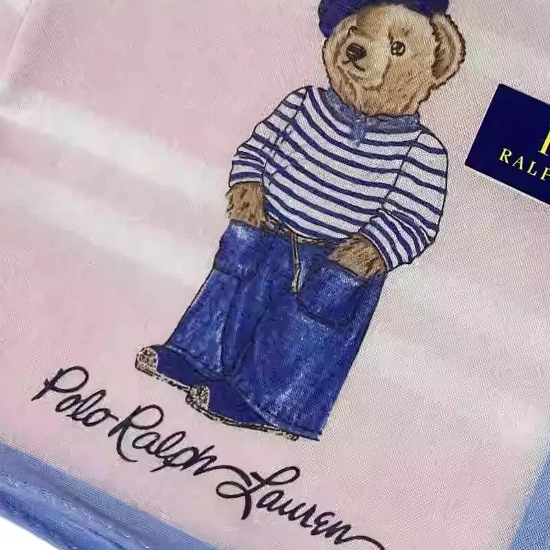 Polo Ralph Lauren Silk Scarves Unisex Pink-1
