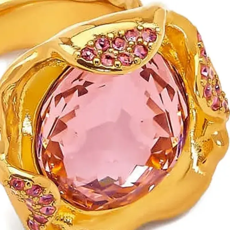 Oscar De La Renta Crystal Nest Ring-2