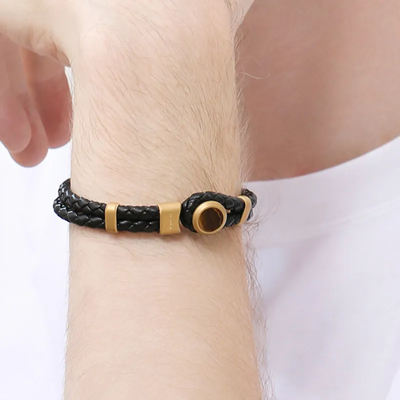 BROSWAY Titanium Steel Bracelets Men's Black-2
