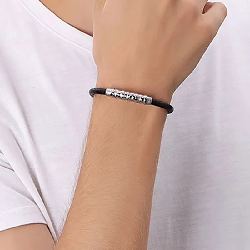 BROSWAY Titanium Steel Bracelets Men's Black-2