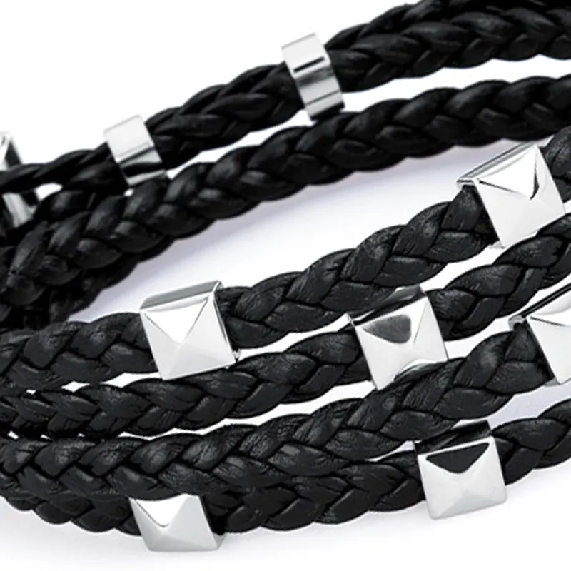 BROSWAY Titanium Steel Bracelets Unisex Black-1
