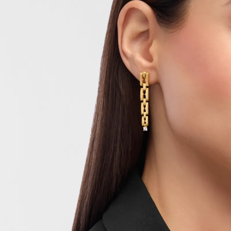 BVLGARI 18K Gold Earrings Women's Gold-3