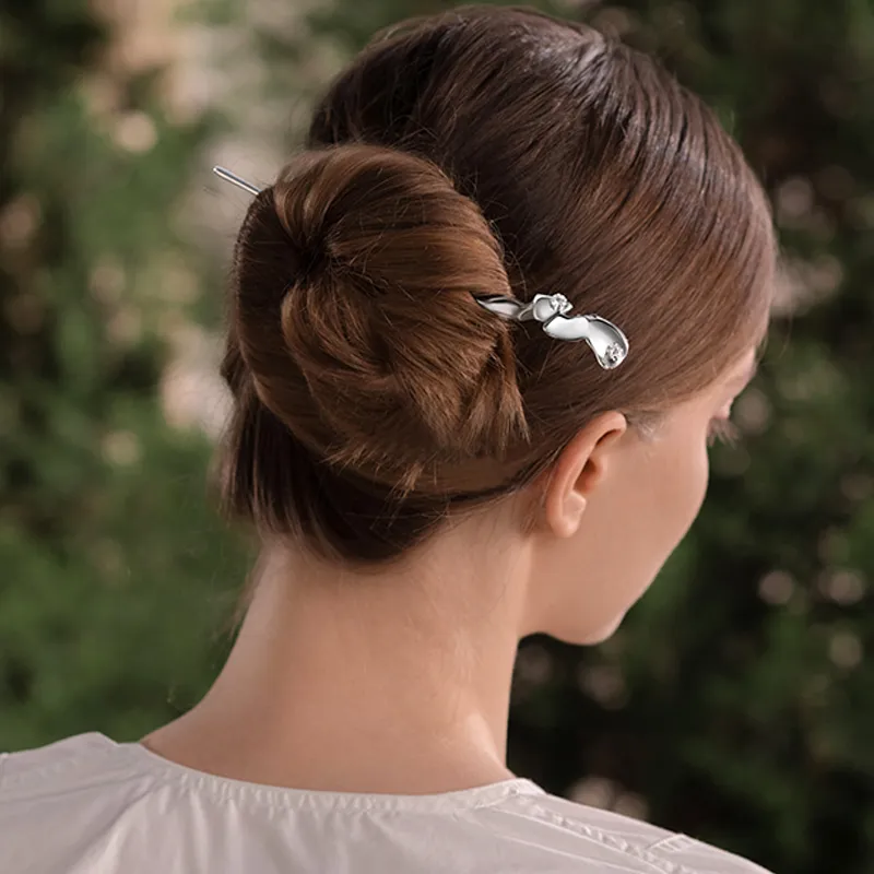 EVITA PERONI Alloy Hairpins Women's Silver-2
