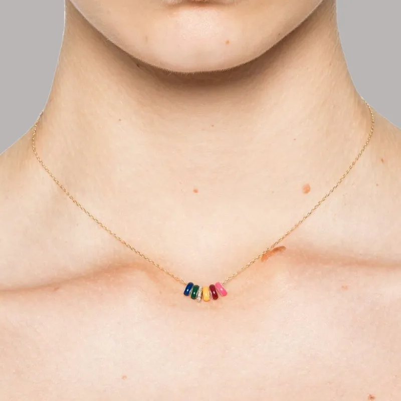Adina Reyter Enamel Necklaces Women's Gold-2