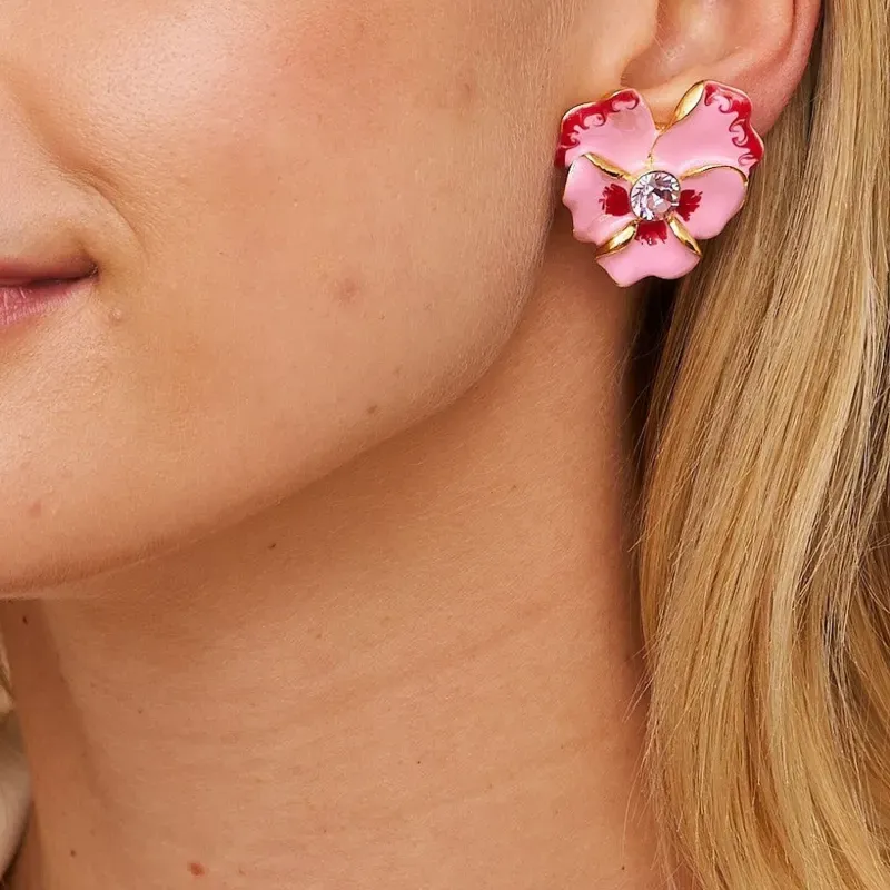 Kenneth Jay Lane Flower Earrings-2
