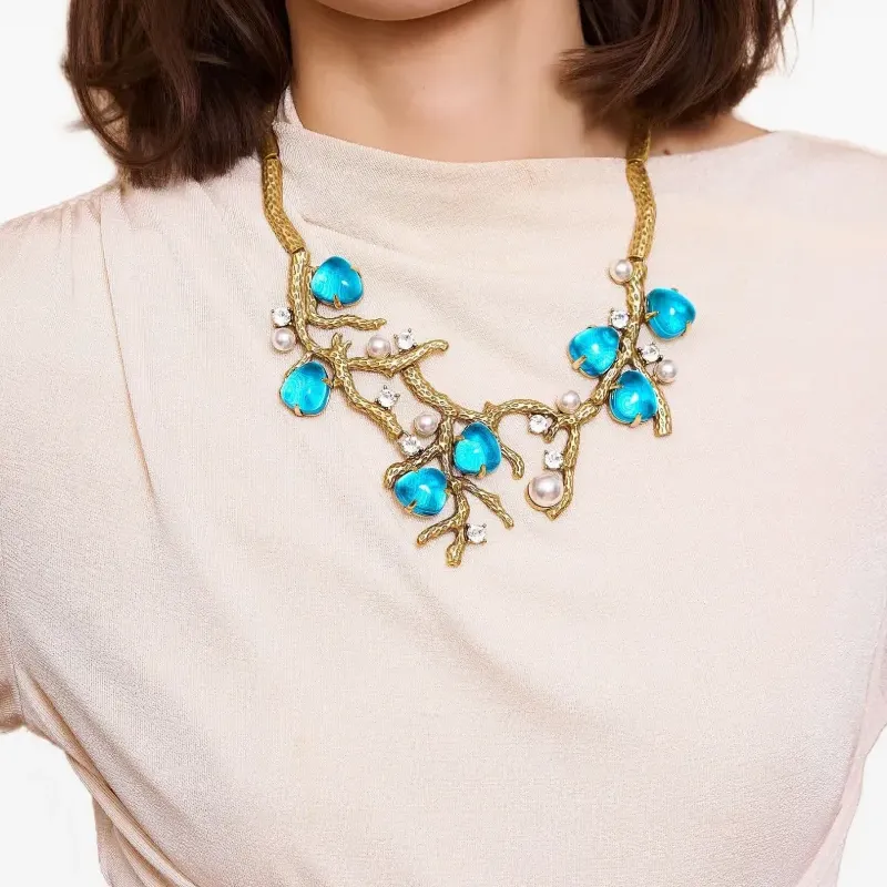 Kenneth Jay Lane Sea Branch Necklace-2
