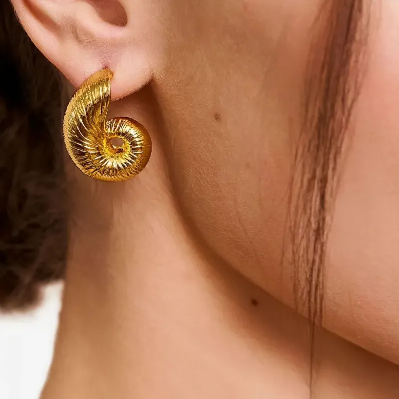 Kenneth Jay Lane Seashell Earrings-1