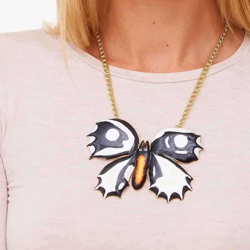 Kenneth Jay Lane Butterfly Chain Necklace-1