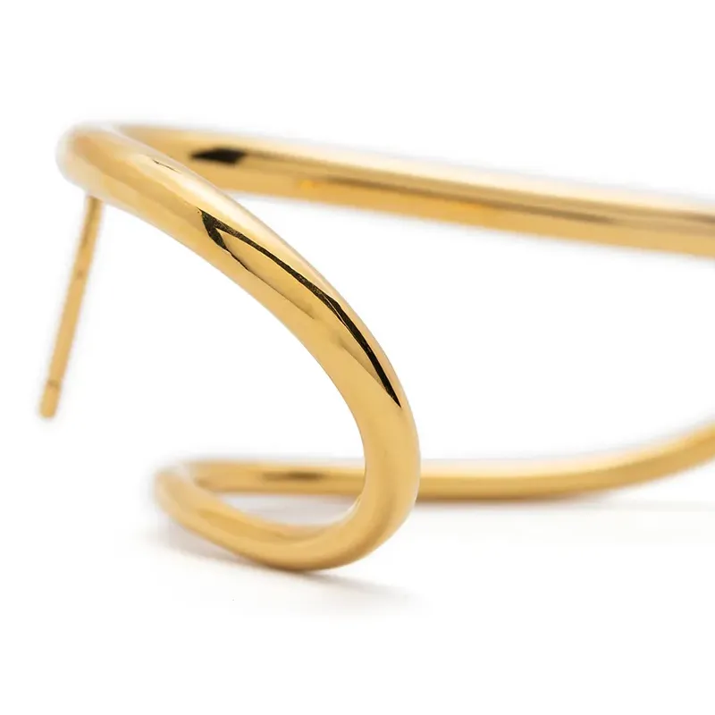 Charlotte Chesnais Gold plated Sterling Silver Slide Single Earring-1