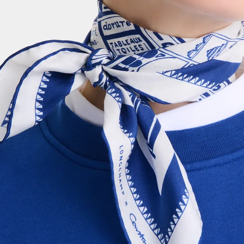 LONGCHAMP Les Artisans De Paris Printed Silk Scarf-1