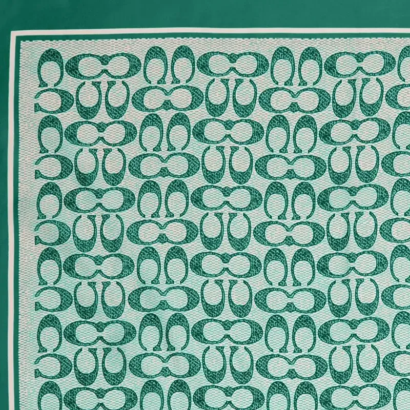 COACH Silk Scarves Women's Green-1