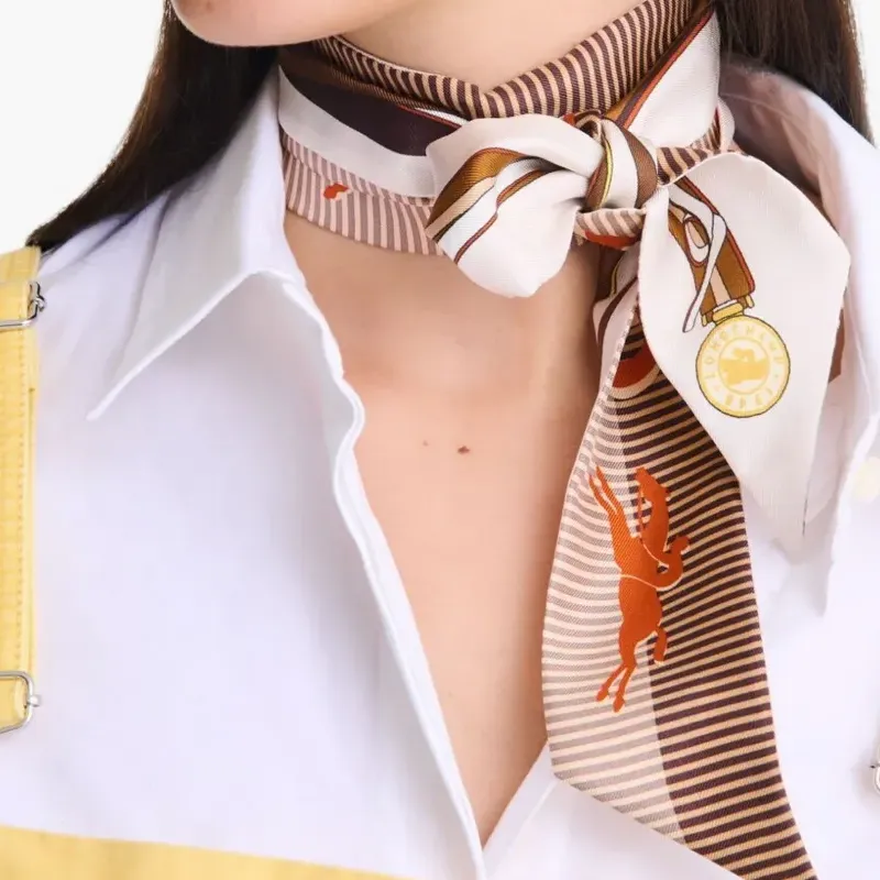 LONGCHAMP Silk Scarves Women's Multicolor-2