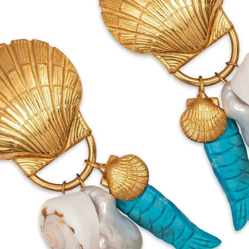 Jennifer Behr Steel Earrings Women's Blue-1