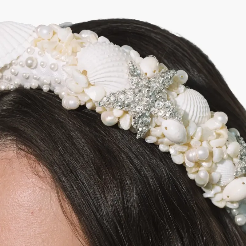 Jennifer Behr Pearl Headbands Women's White-2