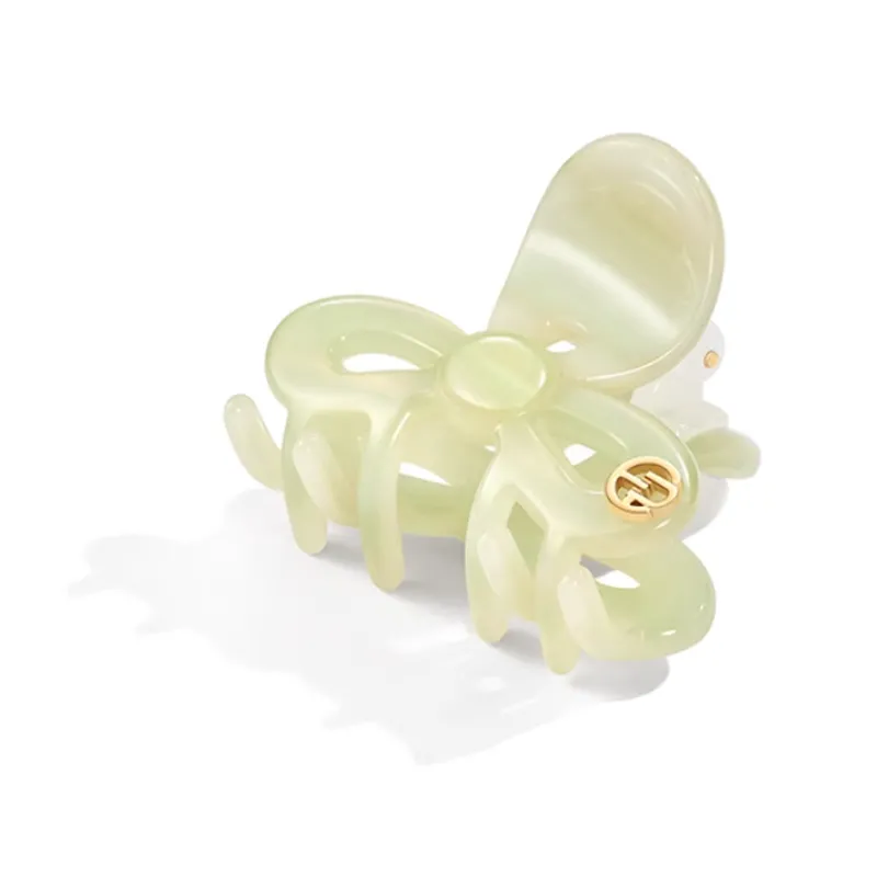 EVITA PERONI Acetate Plate Hair Clips Women's Mint Green-1