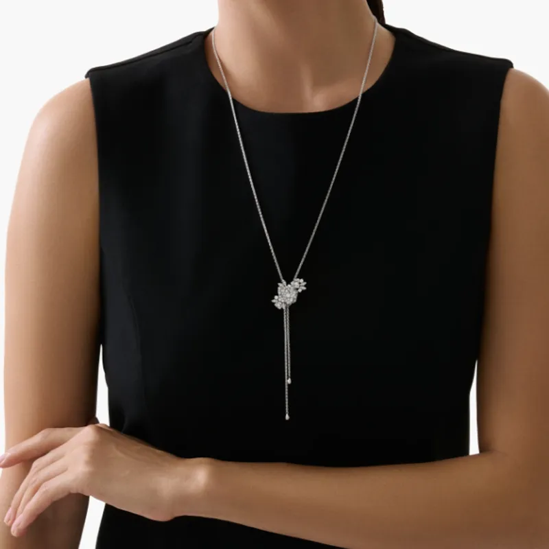 PIAGET Diamond Necklaces Women's Silver-2