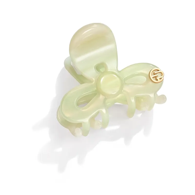 EVITA PERONI Acetate Plate Hair Clips Women's Mint Green-3